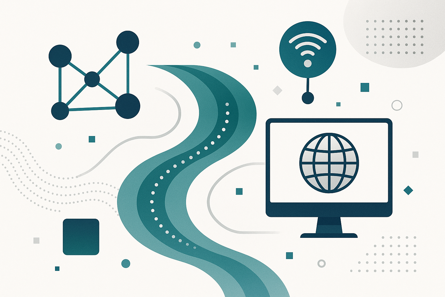 Devi creare un'immagine moderna per la sezione sul sito dei nostri servizi che vada bene sia per il sito sul computer sia per il telefono.